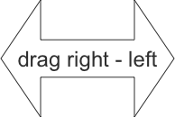 drag right - left
