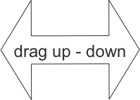drag up - down

